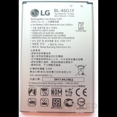 LG LG BL-46G1F (LG K10 2017)) kompatibilis akkumulátor 2800mAh Li-Ion, OEM jellegű, csomagolás nélkül
