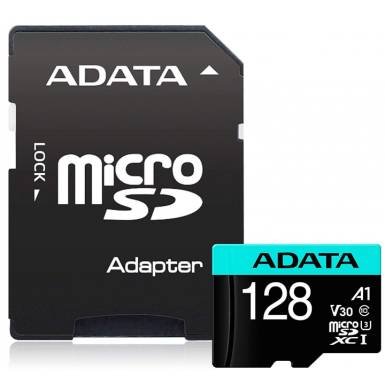 ADATA Memóriakártya MicroSDXC 128GB + Adapter UHS-I CL10 (100/80) AUSDX128GUI3V30SA1-RA1 ADATA Memóriakártya MicroSDXC 128GB + Adapter UHS-I CL10 (100/80) AUSDX128GUI3V30SA1-RA1