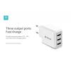Devia ST320460 Smart 3.4A univerzális 3x USB fehér hálózati töltő ST320460