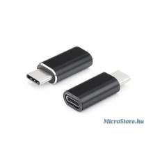 Haffner USB Type-C - Lightning adapter - fekete PT-4737