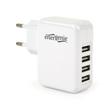 Energenie univerzális USB töltő 3.1A fehér EG-U4AC-02