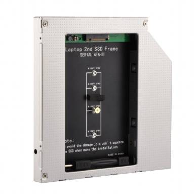 Gembird Slim 5.25'' bay mounting frame for NGFF (M.2) SSD memory card, 12.7mm A-SATA12M2-01
