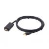 Gembird cable mini DISPLAYPORT (M) - HDMI (M), 4K, 1.8m CC-mDP-HDMI-6