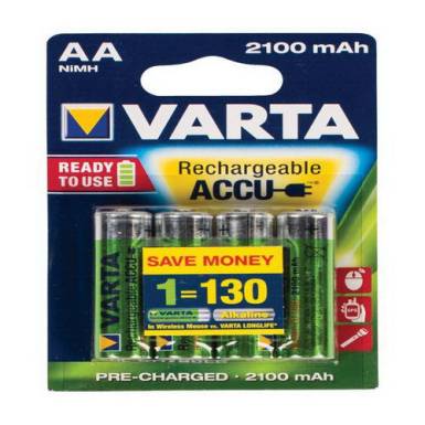 Varta Akkumulátor NiMH AA/LR6 1.2 V 2100 mAh R2U 4-blister Varta Akkumulátor NiMH AA/LR6 1.2 V 2100 mAh R2U 4-blister