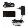 USB3 HUB 4 Port+t&aacute;pegys&eacute;g Nedis UHUBU3420BK  Black