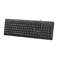 Gembird compact multimedia keyboard KB-UM-106, USB, RU layout, black KB-UM-106-RU