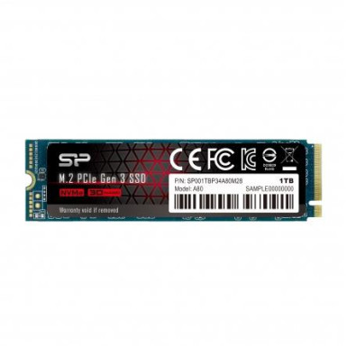 SSD M.2 SILICON POWER 1TB A80 NVMe 1.3 (3200MB/s / 3000MB/s)