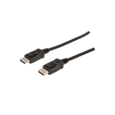 Cable DisplayPort 1080p 60Hz FHD Type DP/DP M/M with interlock black 3m AK-340103-030-S