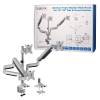LOGILINK - Triple alumium monitor desk mount,13-27'', max. 7 kg BP0052