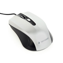 Gembird optical mouse MUS-4B-01-BS, 1200 DPI, USB, Black/silver MUS-4B-01-BS