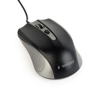 Gembird optical mouse MUS-4B-01-GB, 1200 DPI, USB, Black/spacegray MUS-4B-01-GB