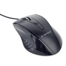 Gembird optical mouse MUS-4B-02, 1200 DPI, USB, Black, 1.35m cable length MUS-4B-02
