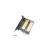 SSD Drive Beépítő Akasa M.2 PCIe és M.2 SATA SSD adapter RGB LED AK-PCCM2P-03