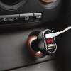 Delight Aut&oacute;s USB t&ouml;ltő + Volt m&eacute;rő fekete 55054BK