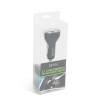 Delight Aut&oacute;s USB t&ouml;ltő + Volt m&eacute;rő fekete 55054BK