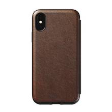 Nomad Tri-Folio Leath Rustic Brown (iPhone XS)