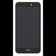 Huawei Huawei P8/P9 Lite (2017) kompatibilis LCD modul kerettel, OEM jellegű, fekete 