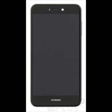 Huawei Huawei P8/P9 Lite (2017) kompatibilis LCD modul kerettel, OEM jellegű, fekete 