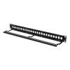 Lanberg keystone Patch Panel 19'', 24 port  1U, black PPKS-1024-B