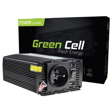 Feszültség átalakító Green Cell ® 12V - 230V, 300W/600W INV01