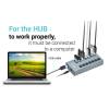 i-tec USB 3.0 Charging HUB 7port with Power Adapter 36W 7x USB 3.0 charging port U3CHARGEHUB7