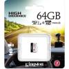 Kingston 64GB microSDXC Endurance 95R/30W C10 A1 UHS-I Csak kártya SDCE/64GB