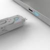 LINDY Dugó biztonsági USB + kulcs, kék (kulcs + 4db dugó) 40452