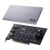 ASUS ASUS HYPER M.2 X16 V2 CARD, 4 x M.2 Socket 3 with M Key design, type 2242/2260/2280/22110 storage devices support(Support PCIE SSD only) 90MC06P0-M0EAY0