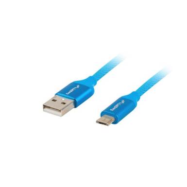 Lanberg cable Premium Quick Charge 3.0, USB Micro-B(M)->A(M) 1.8M Blue CA-USBM-20CU-0018-BL Lanberg cable Premium Quick Charge 3.0, USB Micro-B(M)->A(M) 1.8M Blue CA-USBM-20CU-0018-BL