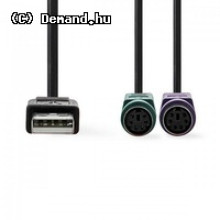 USB-PS2 Keyb+Mouse konverter Nedis CCGP60830BK03