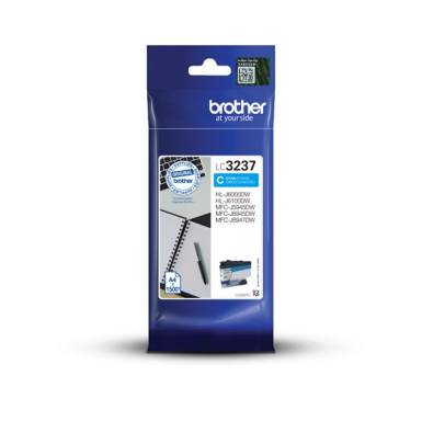 BROTHER Tintapatron LC3237C, 1500 oldal, Ci&aacute;n LC3237C