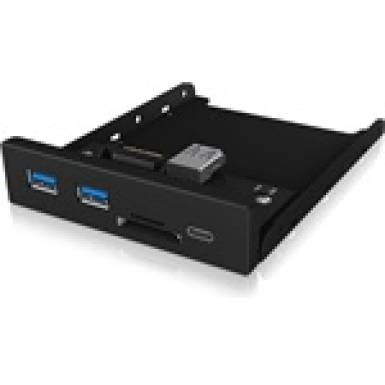 Raidsonic IB-HUB1417-I3 Frontpanel with USB 3.0 Type-C™ and Type-A hub with card reader IB-HUB1417-I3 Raidsonic IB-HUB1417-I3 Frontpanel with USB 3.0 Type-C™ and Type-A hub with card reader IB-HUB1417-I3