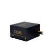 Chieftec ATX PSU Core series BBS-500S, 12cm fan, 500W, 80 PLUS® Gold, Active PFC BBS-500S