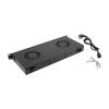Lanberg 19'' Fan Unit / Ventilation Panel With LCD 2 Fans + Thermostat 230V AK-1502-B