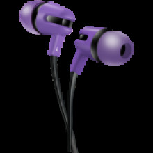 CANYON CANYON Stereo earphone with microphone, 1.2m flat cable, Purple, 22*12*12mm, 0.013kg CNS-CEP4P