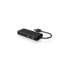 Raidsonic B-HUB1426-U3 4-portos USB-C USB3.0 hub fekete IB-HUB1426-U3