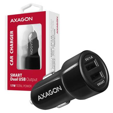 AXAGON PWC-5V5 2.4A + 2.4A Car Charger Black PWC-5V5 AXAGON PWC-5V5 2.4A + 2.4A Car Charger Black PWC-5V5