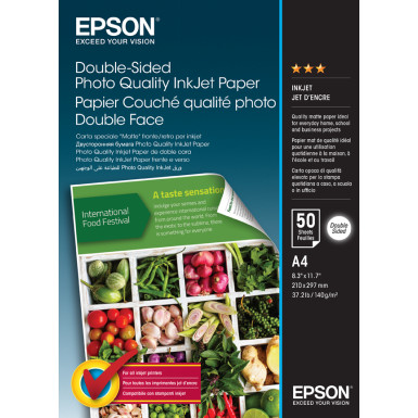 Epson A/4 Kétoldalas Fotópapír 50lap 120g C13S400059