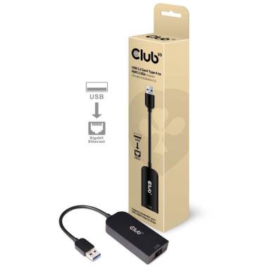 Club 3D USB 3.2 Gen1 Type A to RJ 45 2.5 Gbps Adapter CAC-1420