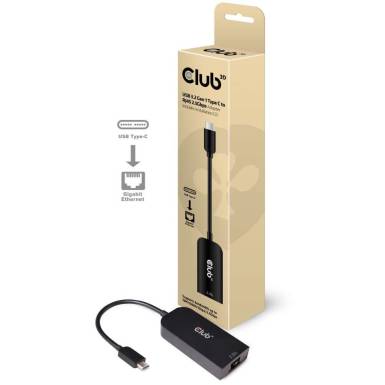 Club 3D USB 3.2 Gen1 Type C to RJ 45 2.5 Gbps Adapter CAC-1520