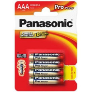 Panasonic Pro Power Alkaline battery R03/AAA, 4 Pcs, Blister BK-LR03PPG-4BP