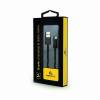 Gembird 8-pin charging and data cable, 2m, black CC-USB2P-AMLM-2M