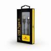 Gembird USB 2.0 AM to Type-C cable (AM/CM), 1m, black CC-USB2-AMCM-1M
