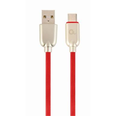 Gembird Premium rubber Type-C USB charging and data cable, 2m, red CC-USB2R-AMCM-2M-R Gembird Premium rubber Type-C USB charging and data cable, 2m, red CC-USB2R-AMCM-2M-R