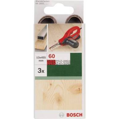 Csiszol&oacute;szalag Szemcs&eacute;zet 60 (H x Sz) 455 mm x 13 mm Bosch Accessories 2609256238 3 db
