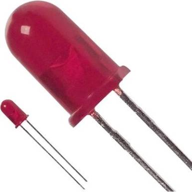 Broadcom HLMP-3600 LED kivezetéssel Piros Kerek 5 mm 2.1 mcd 60 ° 10 mA 5 V Broadcom HLMP-3600 LED kivezetéssel Piros Kerek 5 mm 2.1 mcd 60 ° 10 mA 5 V