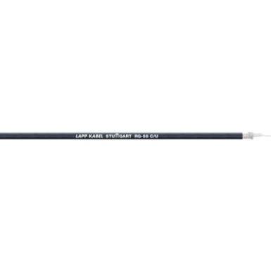 LAPP 2170000 Koaxiális vezeték Külső ?: 4.95 mm RG58 C/U 50 Ohm Fekete 100 m LAPP 2170000 Koaxiális vezeték Külső ?: 4.95 mm RG58 C/U 50 Ohm Fekete 100 m