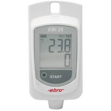 Hőmérséklet adatgyűjtő ebro EBI 25-T Mérési méret Hőmérséklet -30 - 60 °C Kalibrált Gyári standard (tanusítvány nélkül) Hőmérséklet adatgyűjtő ebro EBI 25-T Mérési méret Hőmérséklet -30 - 60 °C Kalibrált Gyári standard (tanusítvány nélkül)