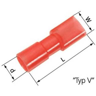 Csúszósarus hüvely Dugasz szélesség: 6.3 mm Dugaszolási vastagság: 0.8 mm 180 ° Teljesen szigetelt Piros LAPP 61794960 100 db Csúszósarus hüvely Dugasz szélesség: 6.3 mm Dugaszolási vastagság: 0.8 mm 180 ° Teljesen szigetelt Piros LAPP 61794960 100 db