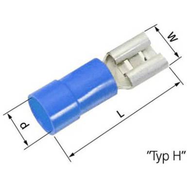 Csúszósarus hüvely Dugasz szélesség: 6.3 mm Dugaszolási vastagság: 0.8 mm 180 ° Részlegesen szigetelt Kék LAPP 63101080 100 db Csúszósarus hüvely Dugasz szélesség: 6.3 mm Dugaszolási vastagság: 0.8 mm 180 ° Részlegesen szigetelt Kék LAPP 63101080 100 db